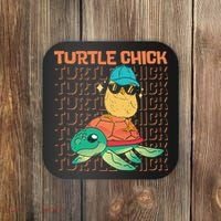 Sea Turtle Tortoise Chicken Turtle Chick Coaster thumb 0