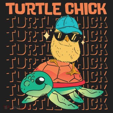 Sea Turtle Tortoise Chicken Turtle Chick Urban Oversized Heavyweight T-Shirt
