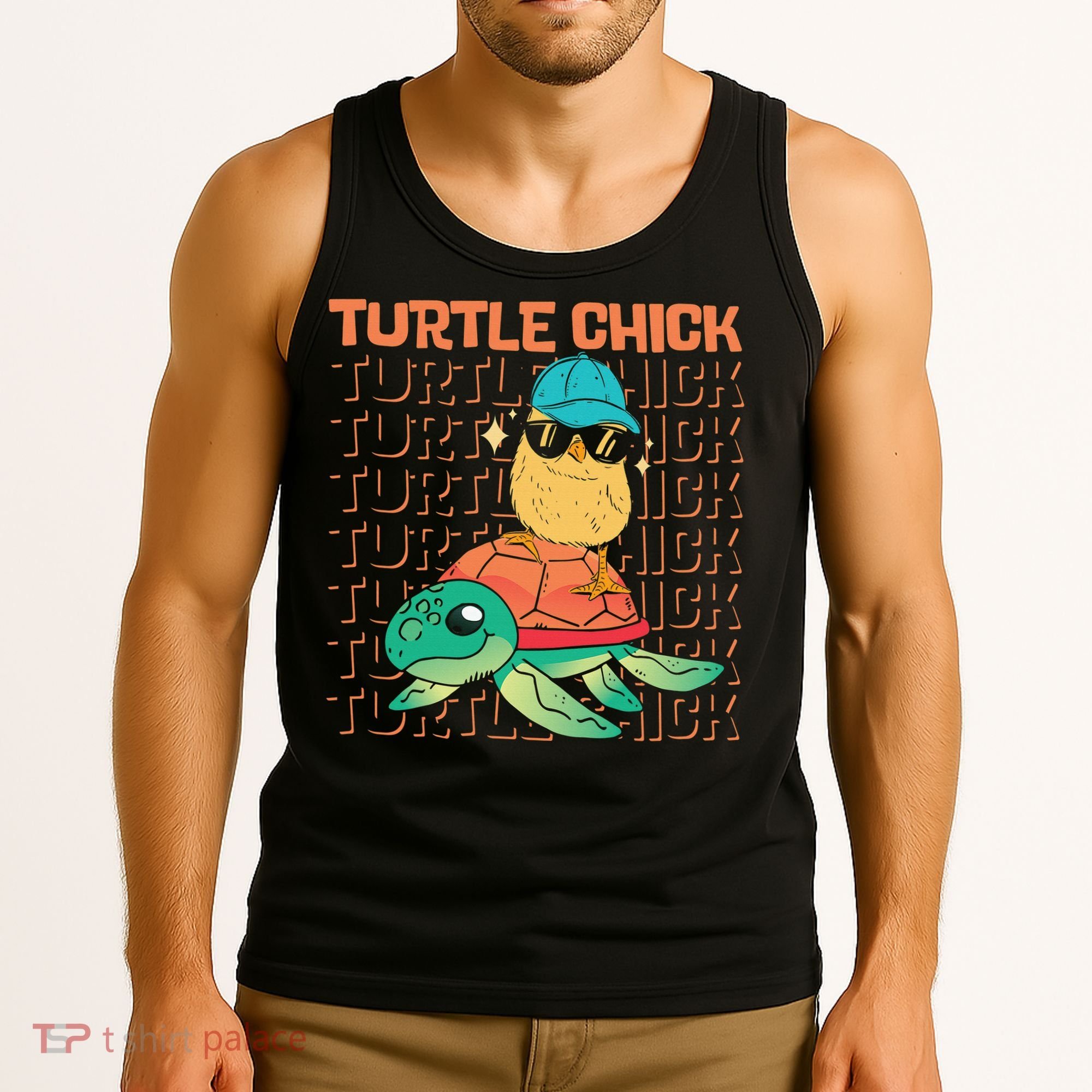 Sea Turtle Tortoise Chicken Turtle Chick Tank Top