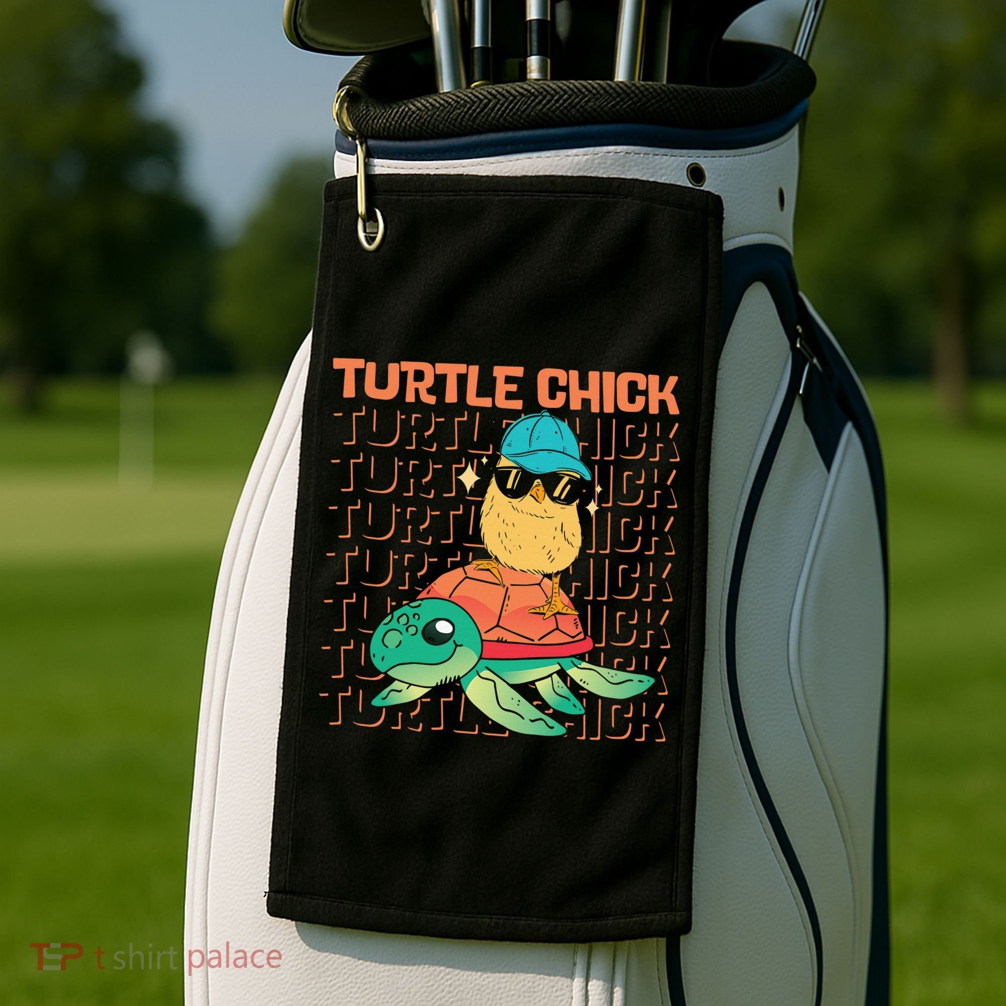 Sea Turtle Tortoise Chicken Turtle Chick Golf Towel