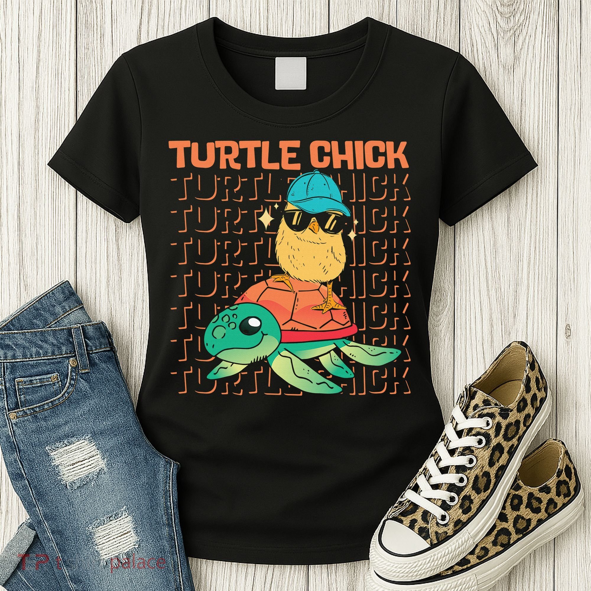 Sea Turtle Tortoise Chicken Turtle Chick Women's T-Shirt