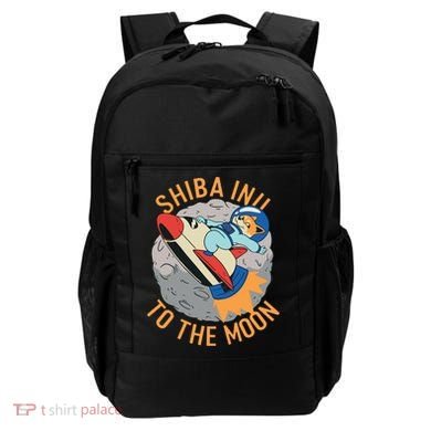 Shiba To The Moon Fox Rocket Ship Backpack