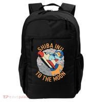 Shiba To The Moon Fox Rocket Ship Backpack thumb 0