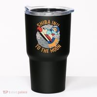Shiba To The Moon Fox Rocket Ship Tumbler thumb 0