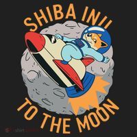 Shiba To The Moon Fox Rocket Ship Tumbler thumb 3