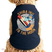 Shiba To The Moon Fox Rocket Ship Doggie Tank thumb 0