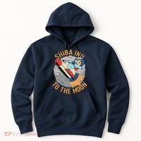 Shiba To The Moon Fox Rocket Ship Hoodie thumb 0