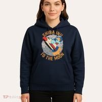 Shiba To The Moon Fox Rocket Ship Hoodie thumb 5