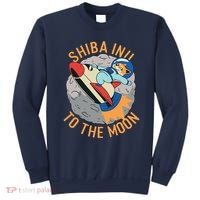 Shiba To The Moon Fox Rocket Ship Sweatshirt thumb 0
