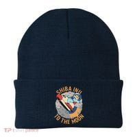 Shiba To The Moon Fox Rocket Ship Beanie thumb 0