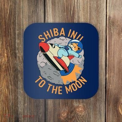 Shiba To The Moon Fox Rocket Ship Coaster