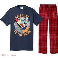 Shiba To The Moon Fox Rocket Ship Pajama Set thumb 0