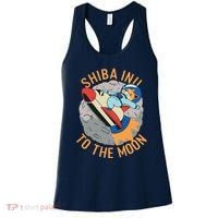 Shiba To The Moon Fox Rocket Ship Women's Tank Top thumb 0