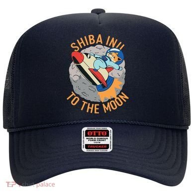 Shiba To The Moon Fox Rocket Ship Hat