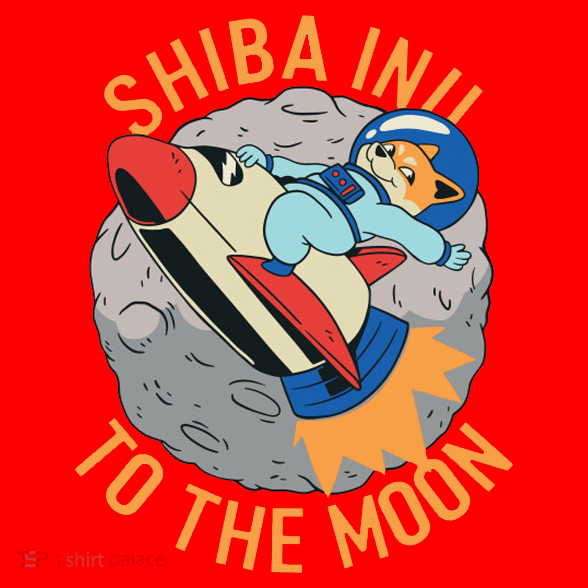 Shiba To The Moon Fox Rocket Ship Santa Hat