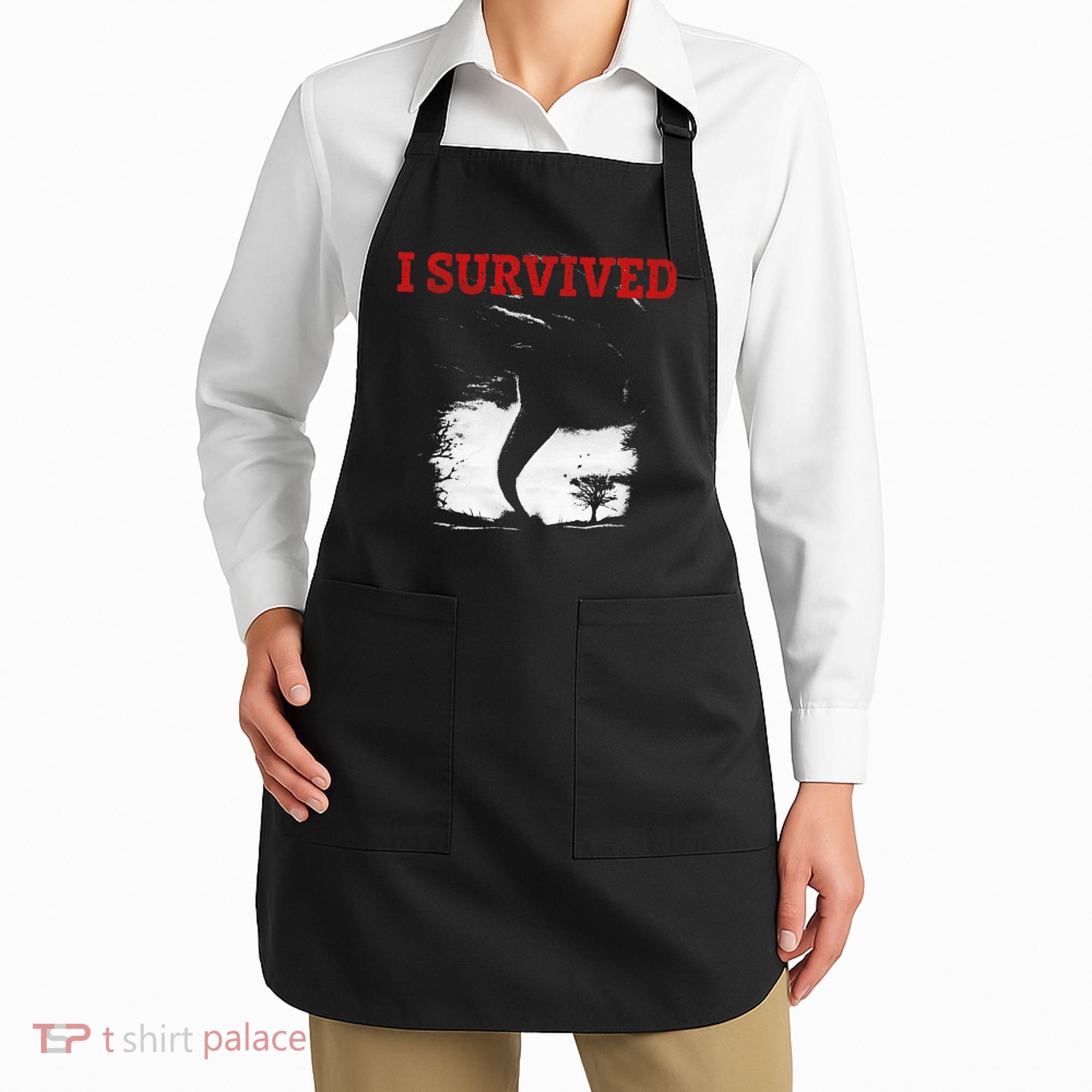 Storm Tornado Twister And Hurricane Weather I Survived Apron