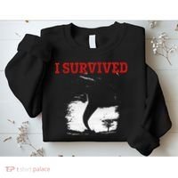 Storm Tornado Twister And Hurricane Weather I Survived Sweatshirt thumb 2