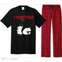 Storm Tornado Twister And Hurricane Weather I Survived Pajama Set thumb 0