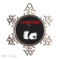 Storm Tornado Twister And Hurricane Weather I Survived Ornament thumb 0