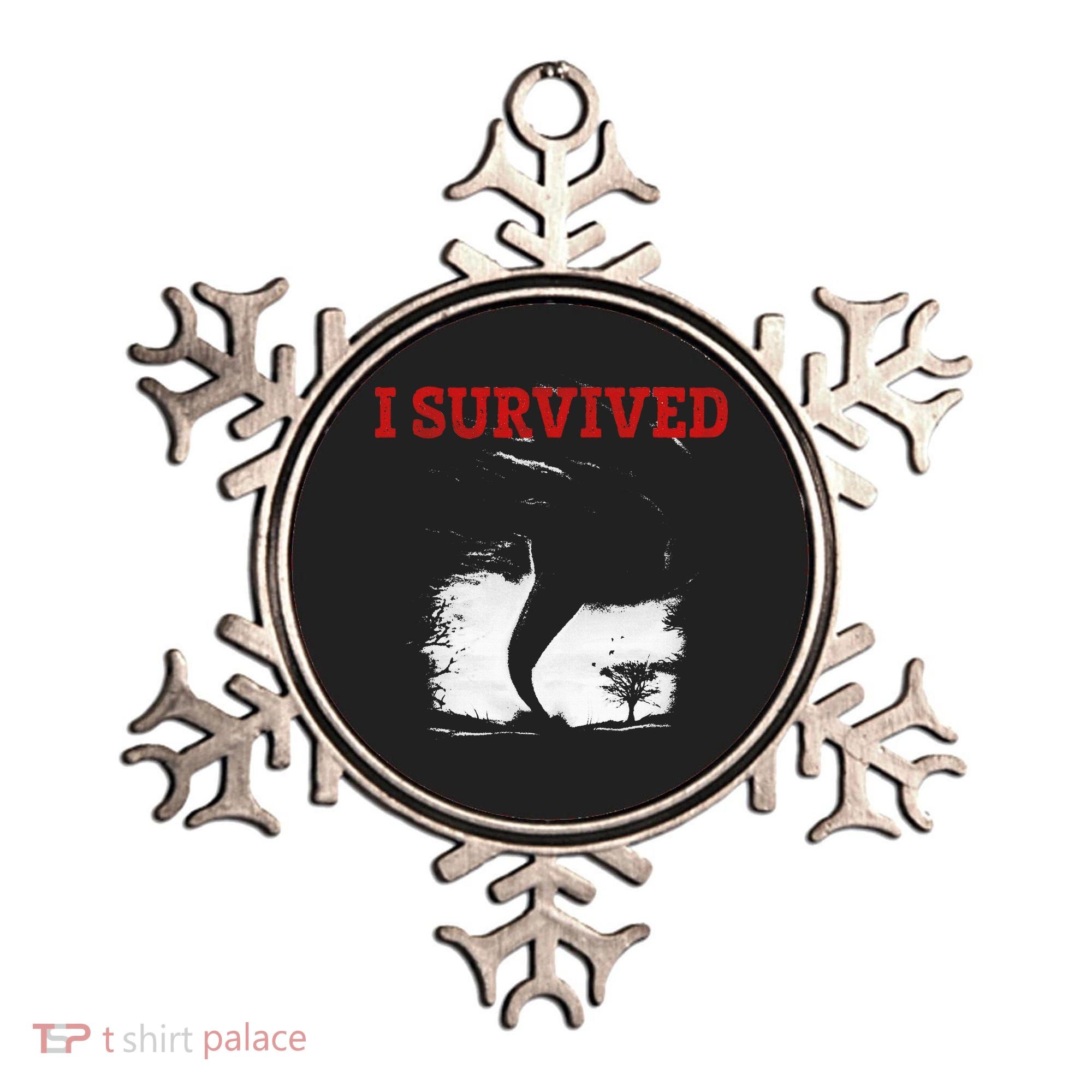 Storm Tornado Twister And Hurricane Weather I Survived Ornament