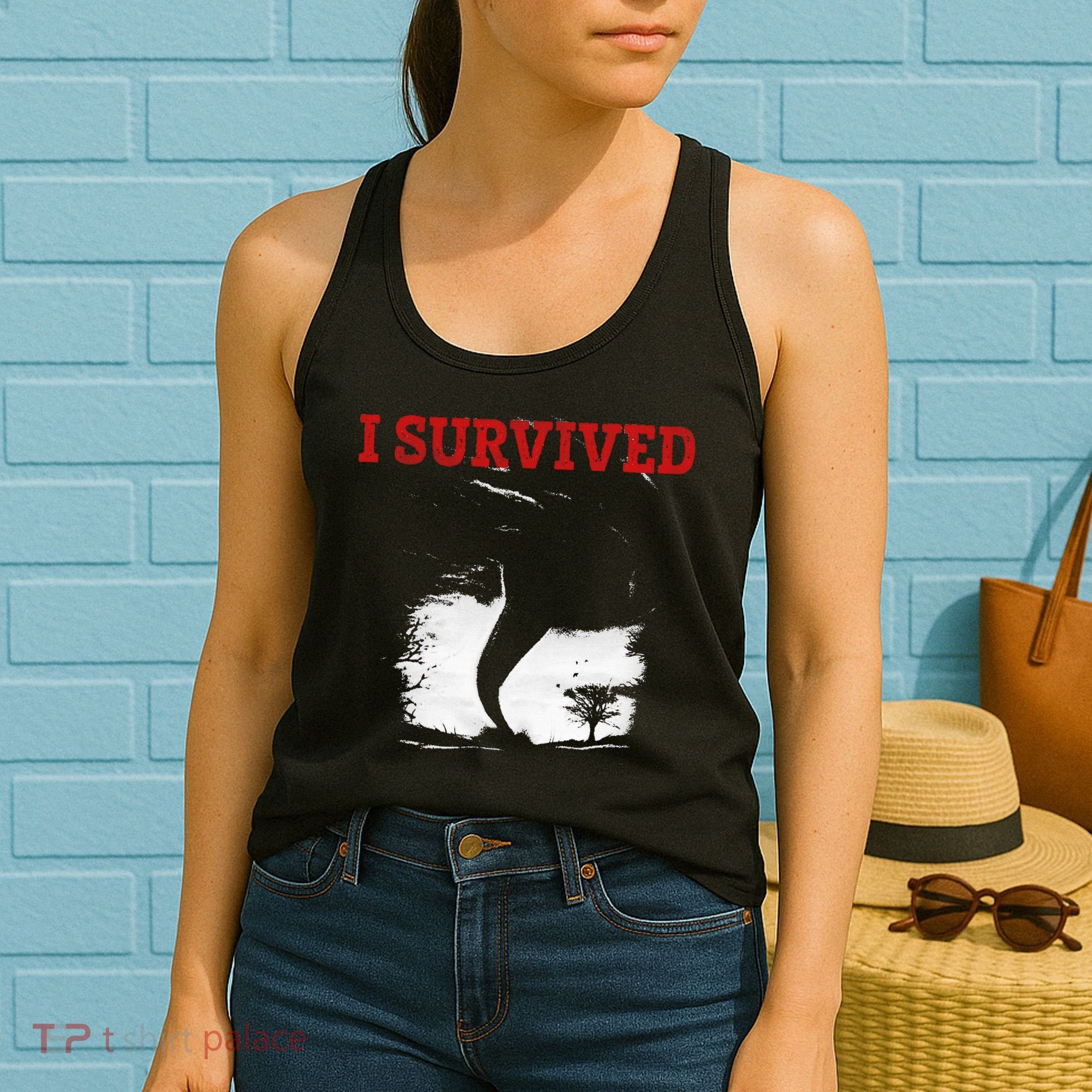 Storm Tornado Twister And Hurricane Weather I Survived Women's Tank Top