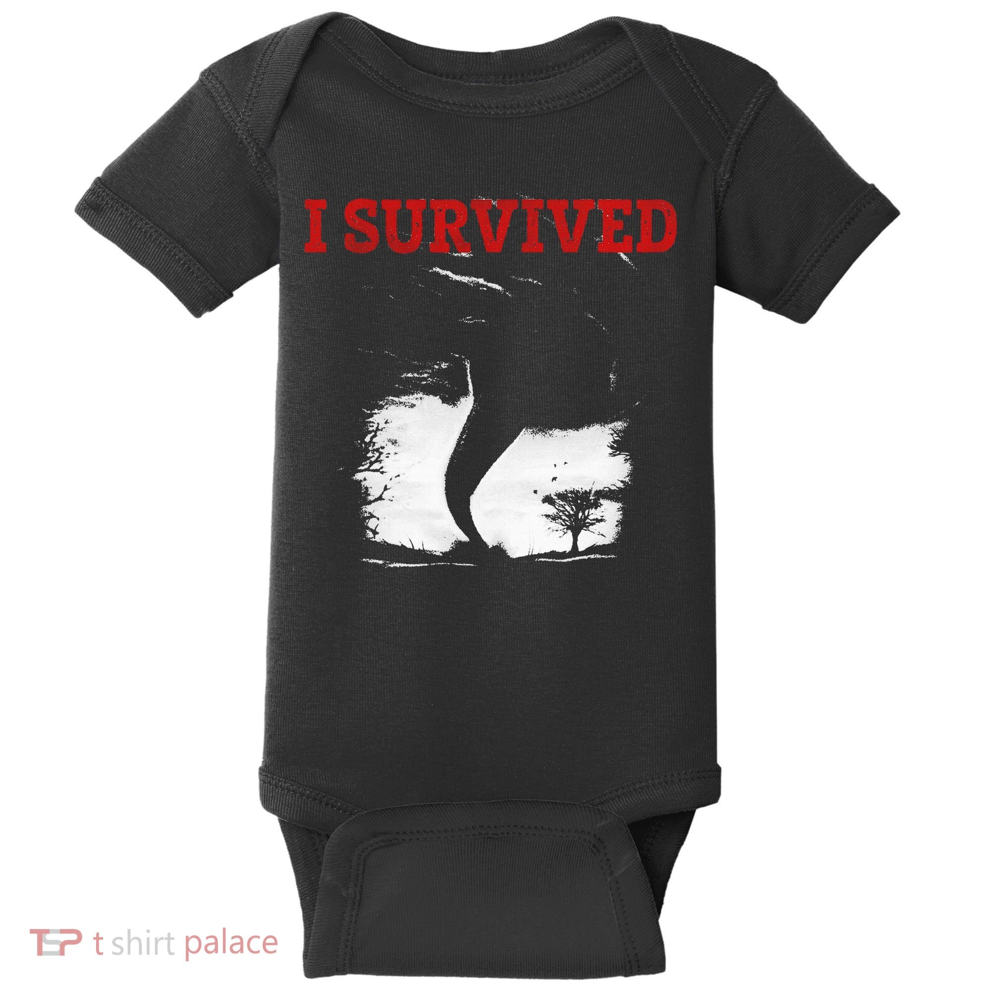 Storm Tornado Twister And Hurricane Weather I Survived Baby Bodysuit