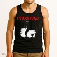 Storm Tornado Twister And Hurricane Weather I Survived Tank Top thumb 3