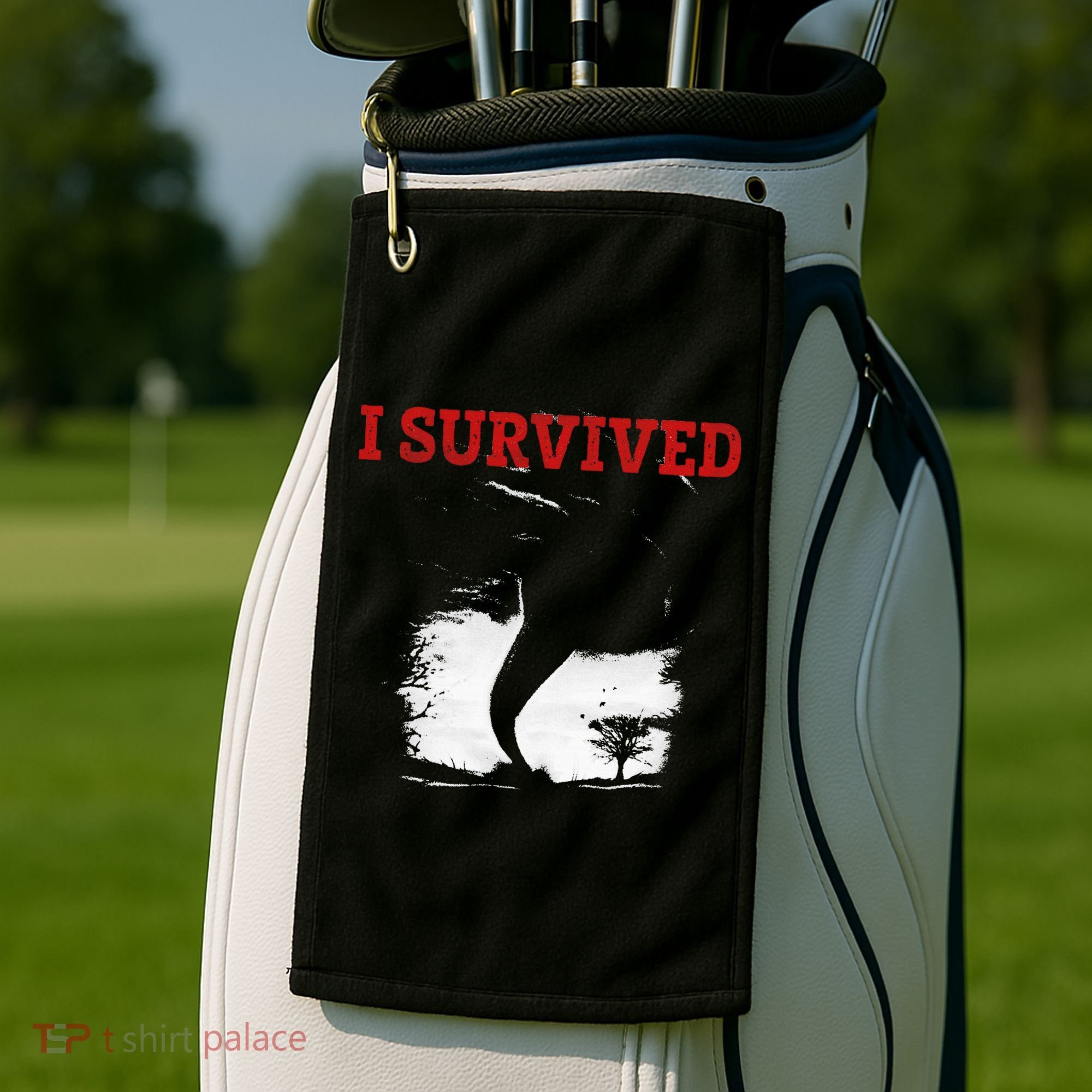 Storm Tornado Twister And Hurricane Weather I Survived Golf Towel