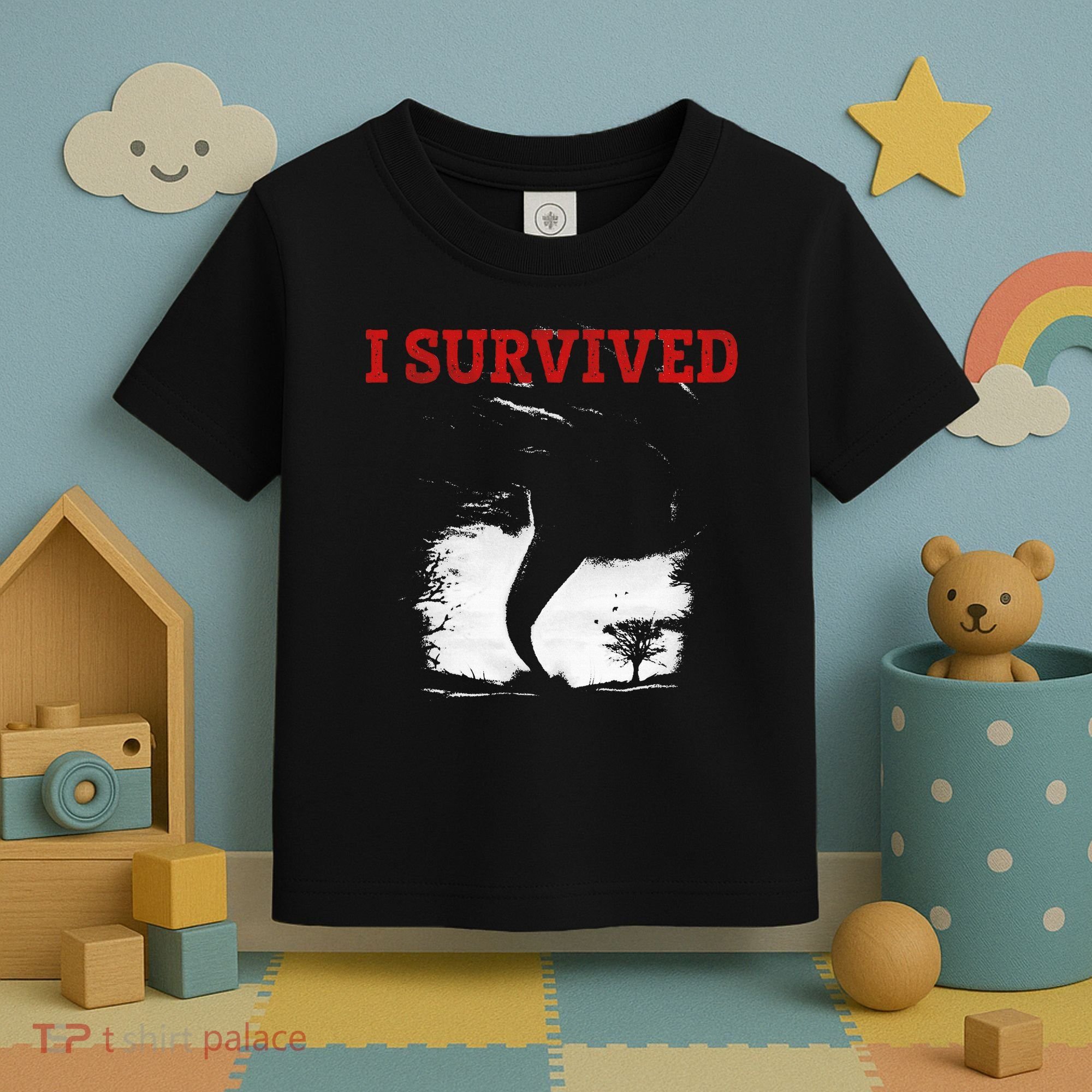 Storm Tornado Twister And Hurricane Weather I Survived Toddler T-Shirt