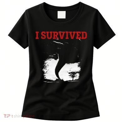 Storm Tornado Twister And Hurricane Weather I Survived Women's T-Shirt