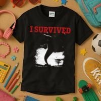 Storm Tornado Twister And Hurricane Weather I Survived Kids T-Shirt thumb 3