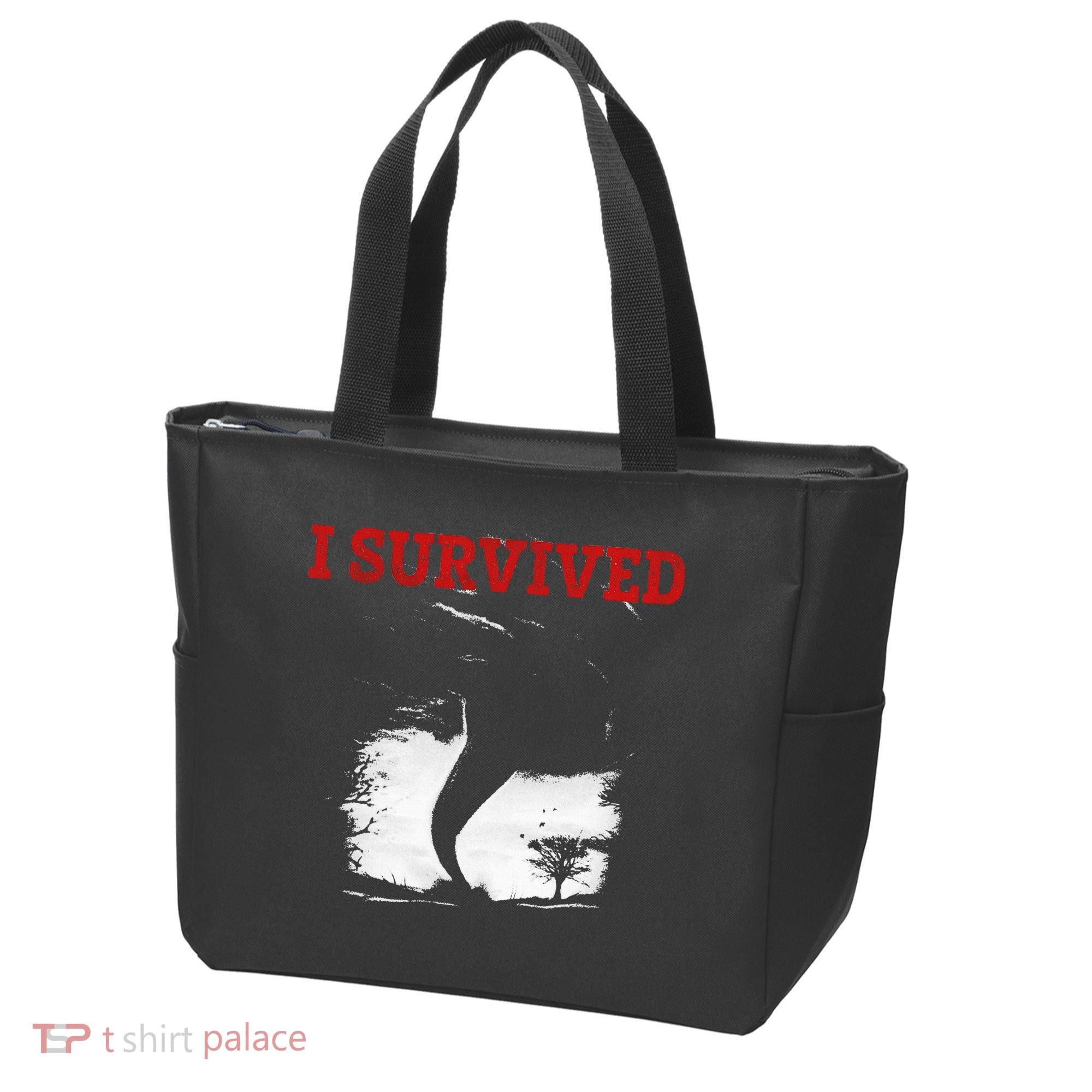 Storm Tornado Twister And Hurricane Weather I Survived Tote Bag
