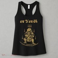 Sawadee Thai Traditional Sak Yant Thai Twin Tigers Muay Thai Women's Tank Top thumb 3