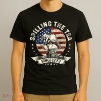 Spilling The Tea Since 1773 Patriotic 4th Of July T-Shirt thumb 3