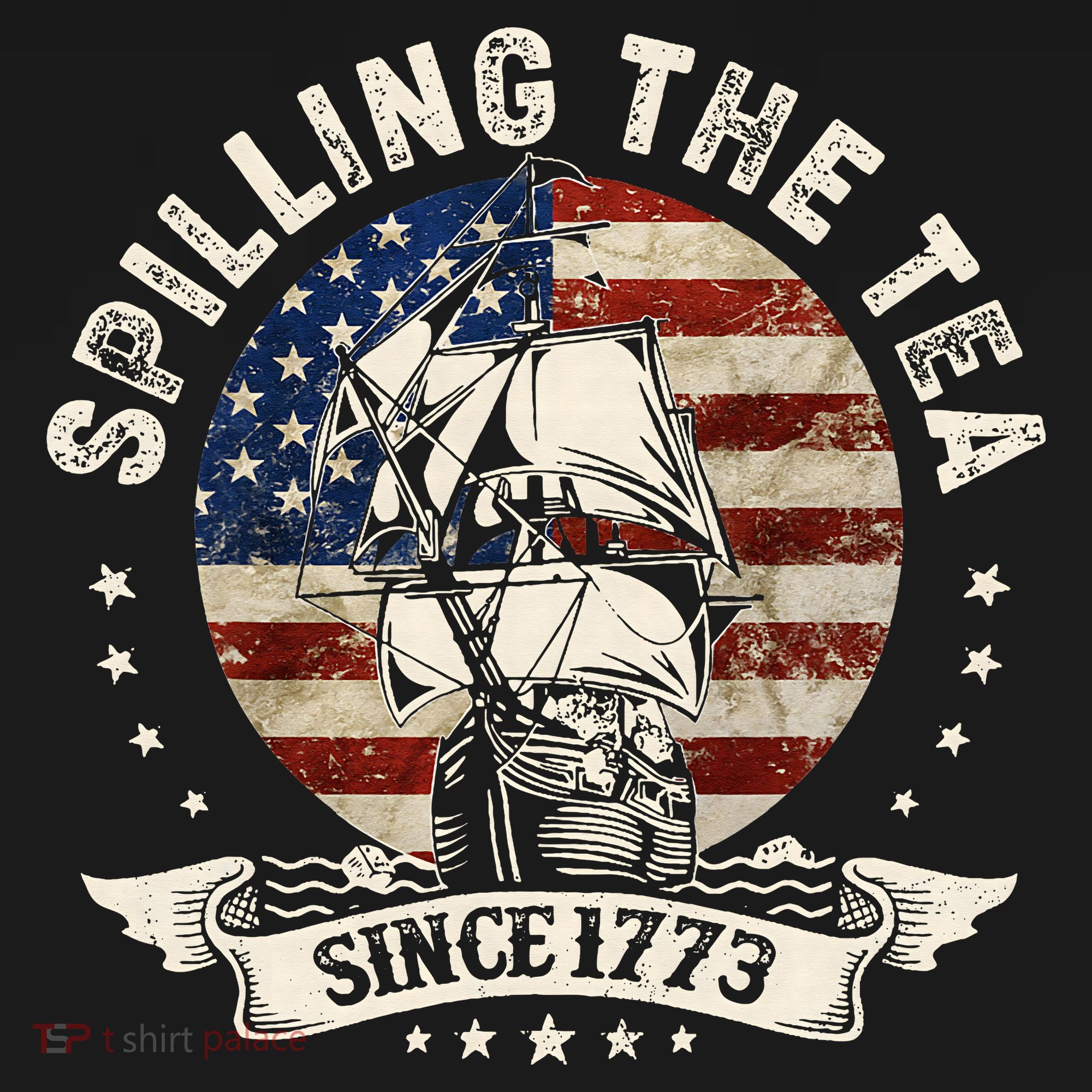 Spilling The Tea Since 1773 Patriotic 4th Of July Women's Hoodie