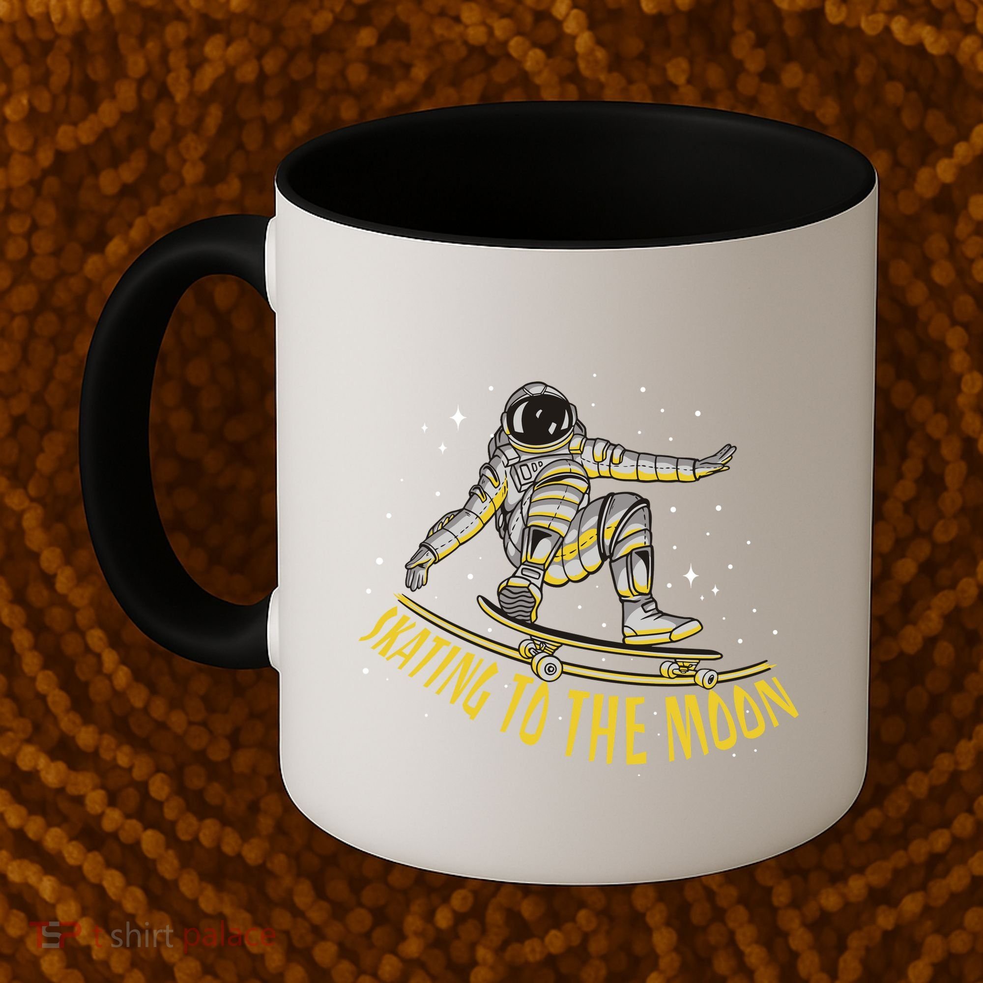 Skating To The Moon Astronaut Coffee Mug