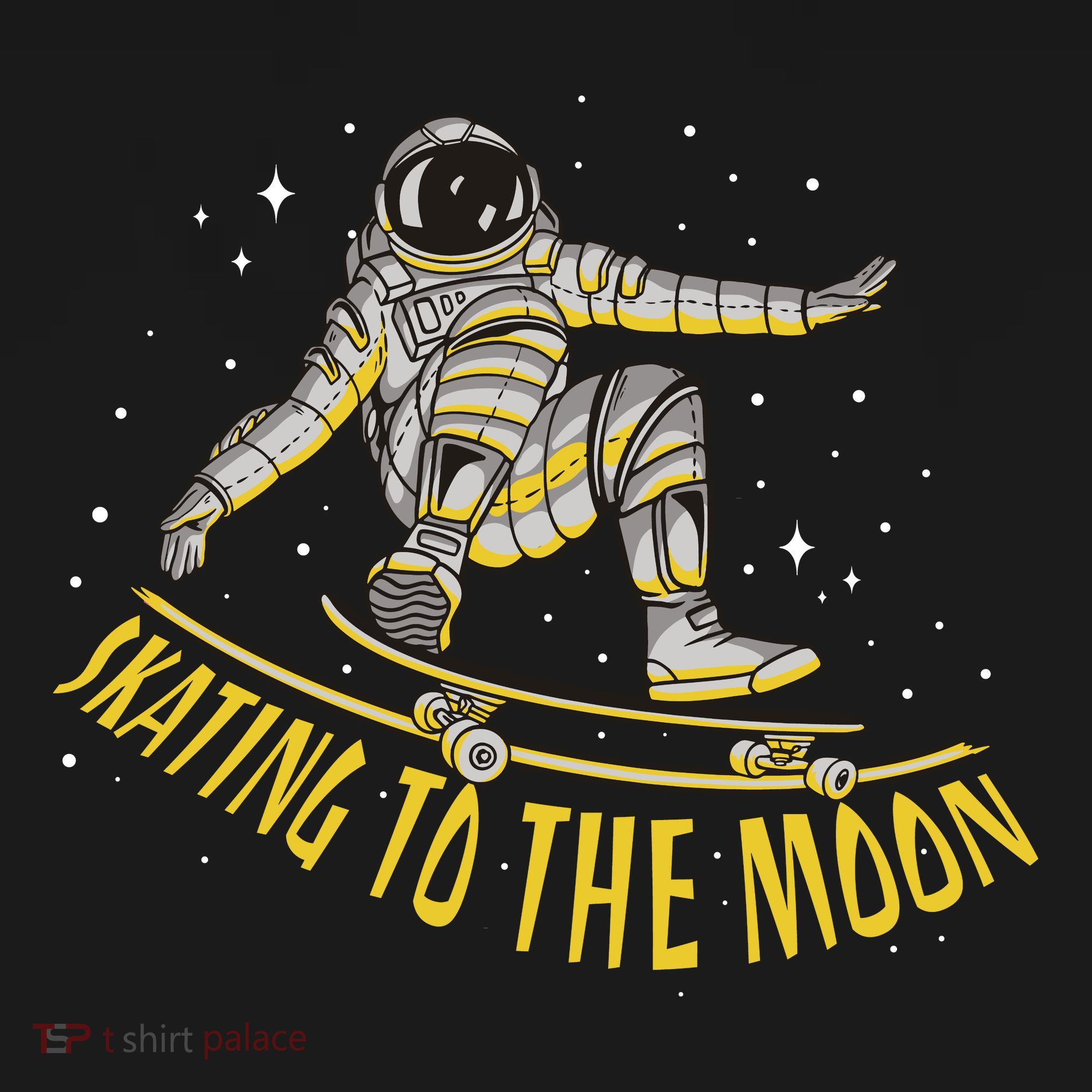 Skating To The Moon Astronaut Ornament