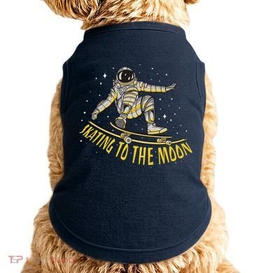 Skating To The Moon Astronaut Doggie Tank