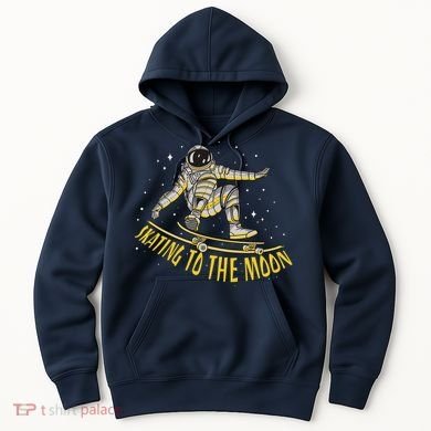 Skating To The Moon Astronaut Hoodie