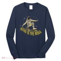 Skating To The Moon Astronaut Long Sleeve Shirt thumb 0