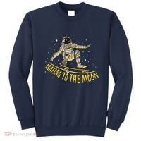 Skating To The Moon Astronaut Sweatshirt thumb 0