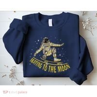 Skating To The Moon Astronaut Sweatshirt thumb 2