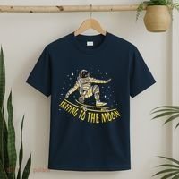 Skating To The Moon Astronaut T-Shirt thumb 2