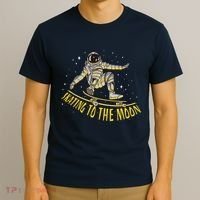 Skating To The Moon Astronaut T-Shirt thumb 3