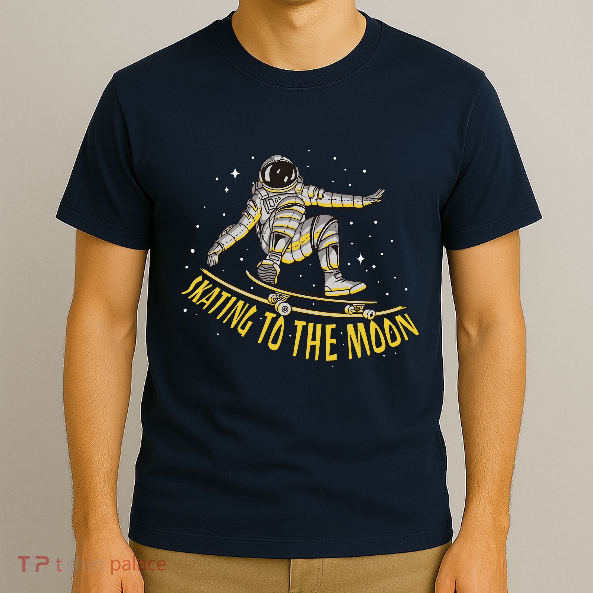 Skating To The Moon Astronaut T-Shirt