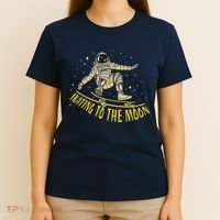 Skating To The Moon Astronaut T-Shirt thumb 4