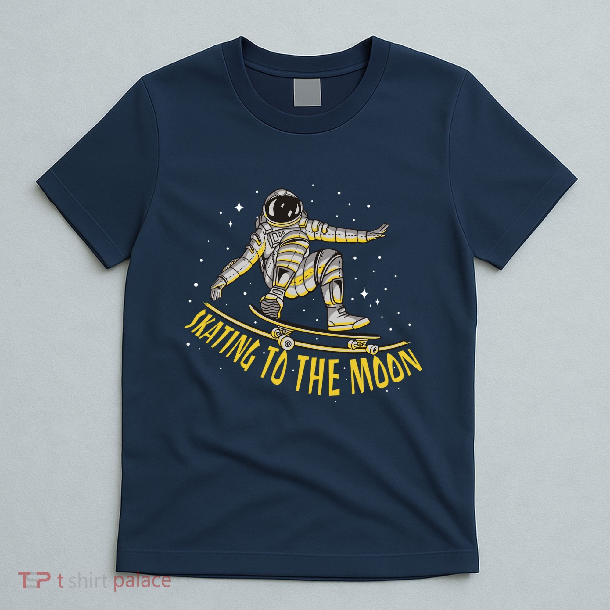 Skating To The Moon Astronaut T-Shirt