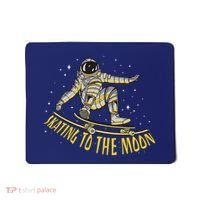 Skating To The Moon Astronaut Mousepad thumb 0