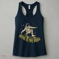 Skating To The Moon Astronaut Women's Tank Top thumb 3