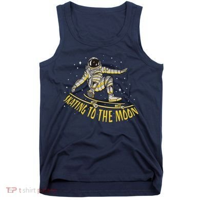 Skating To The Moon Astronaut Tank Top